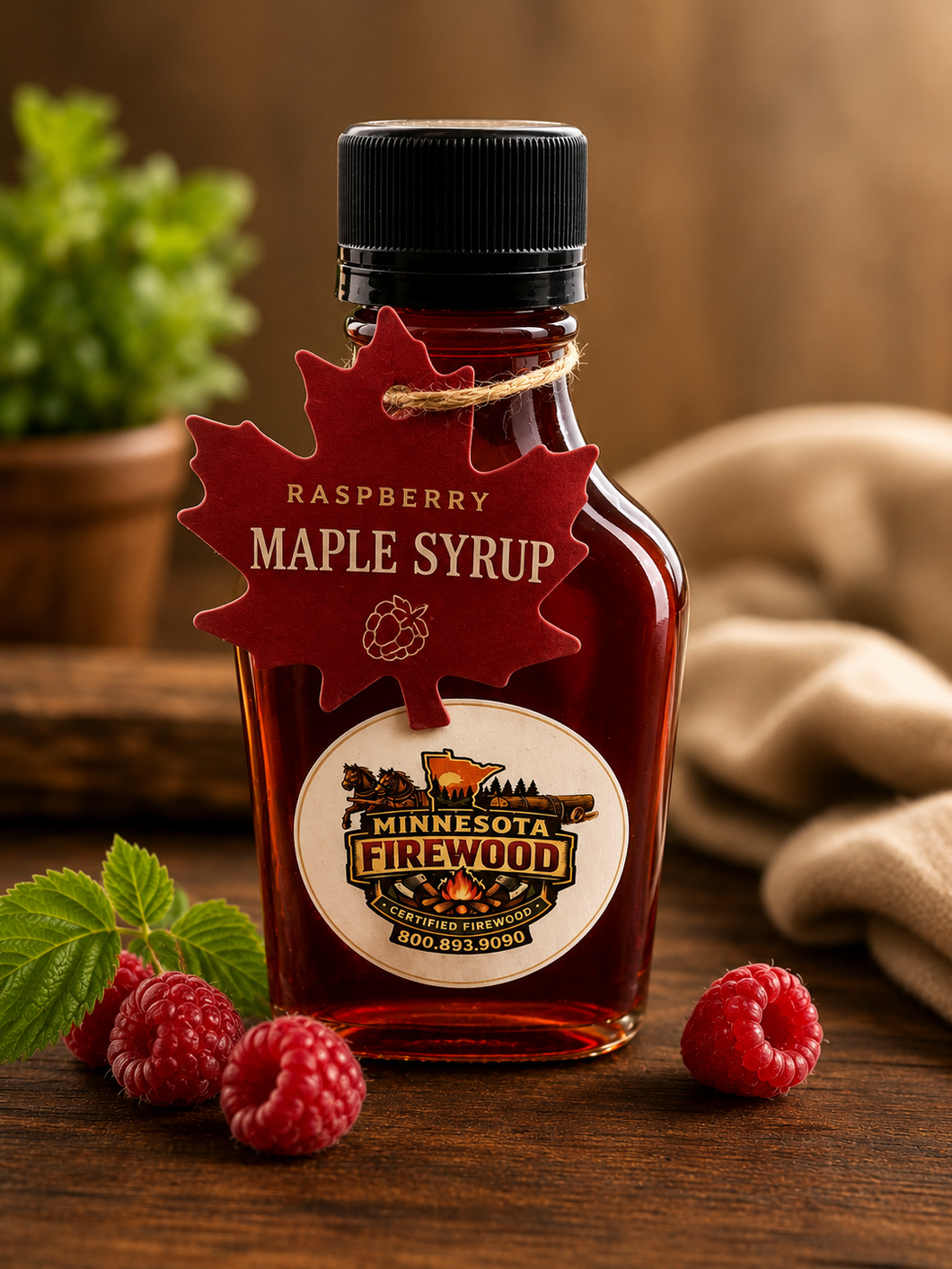 Raspberry infused Maple Syrup – Minnesota Firewood