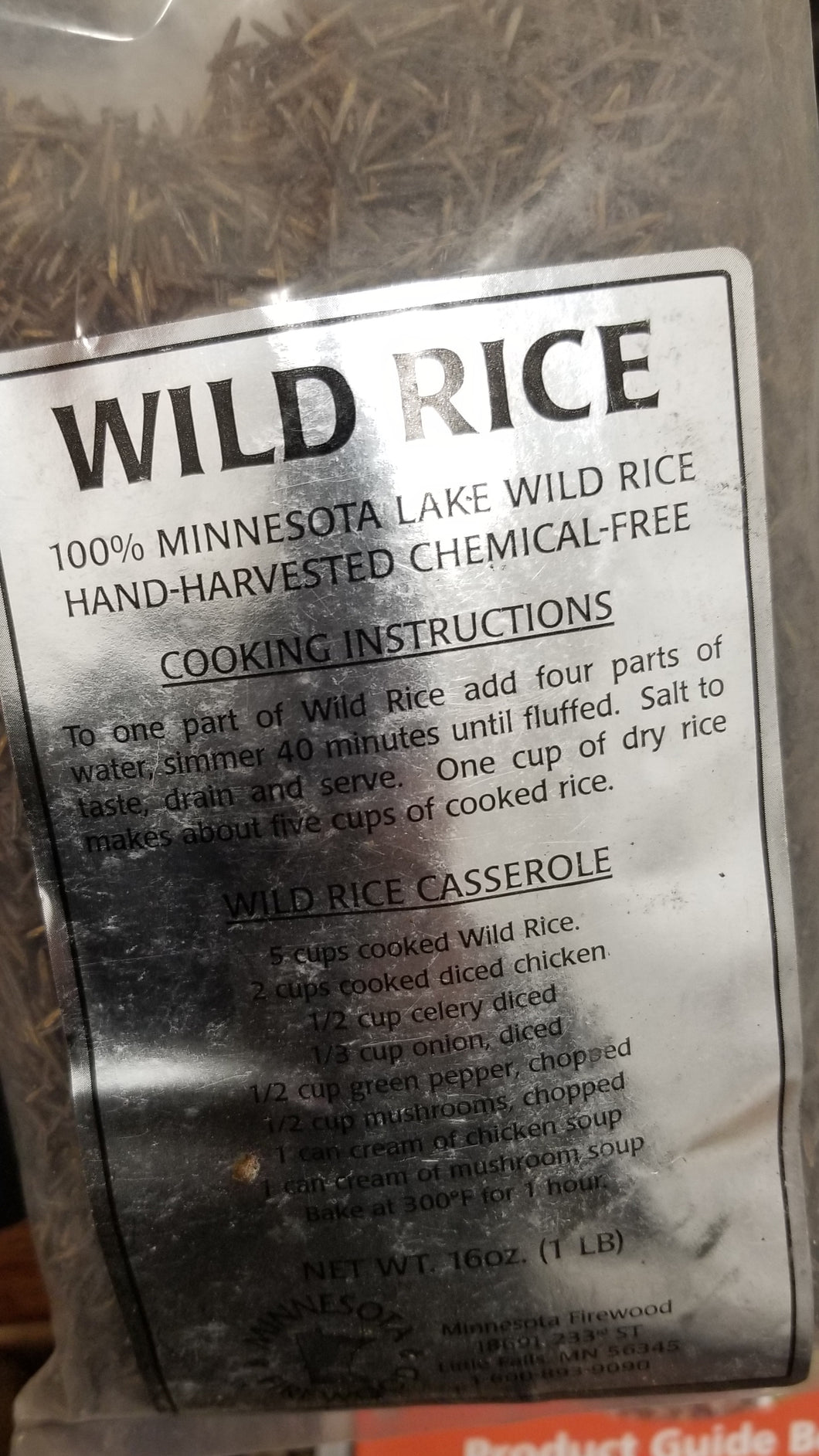 100% Minnesota Wild Rice